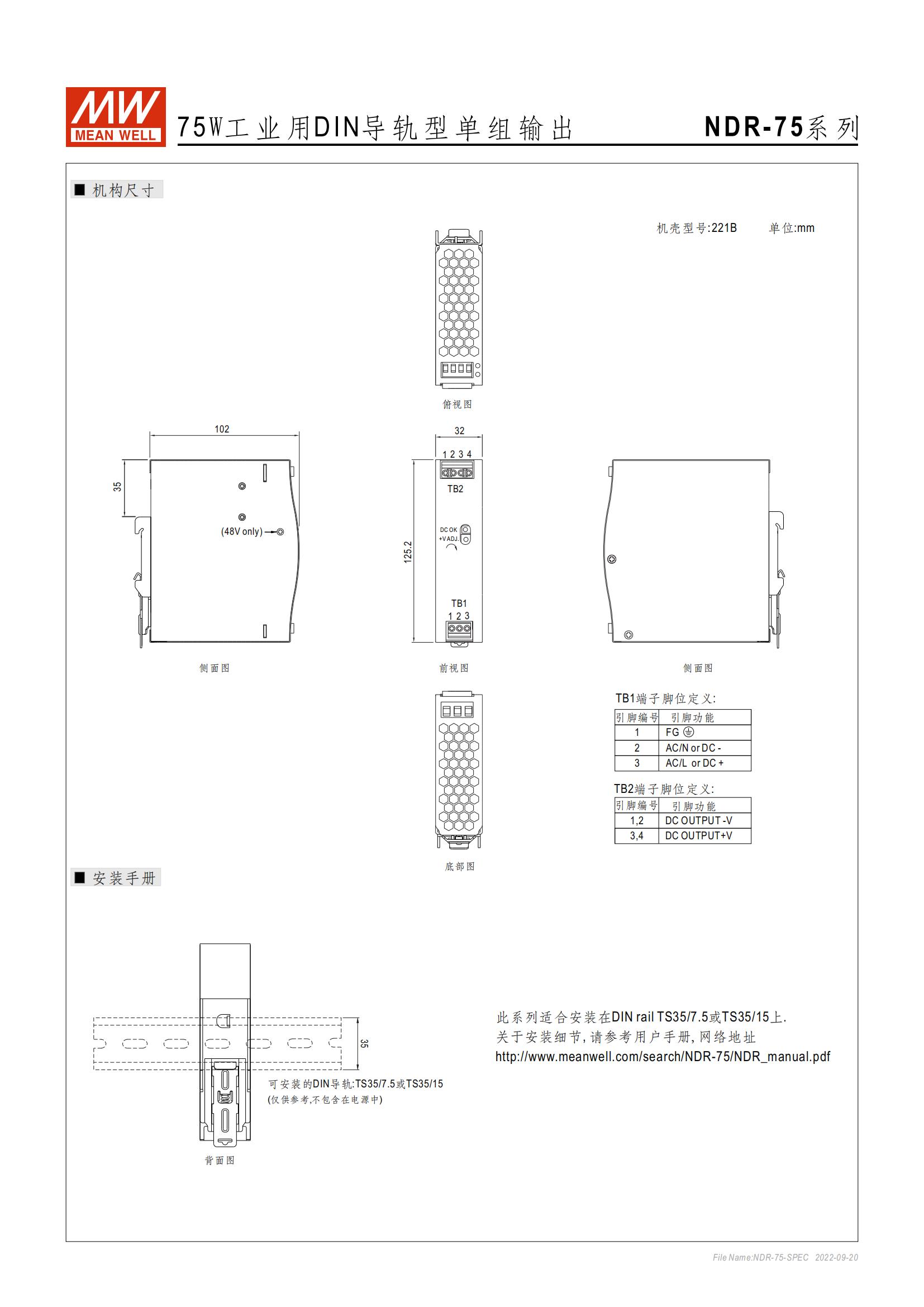 NDR-75-SPEC-CN